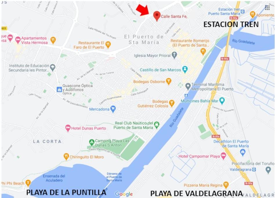 P Casa Con Azotea Privada Y Centrica. Wifi+Netflix Villa El Puerto de Santa María Eksteriør bilde